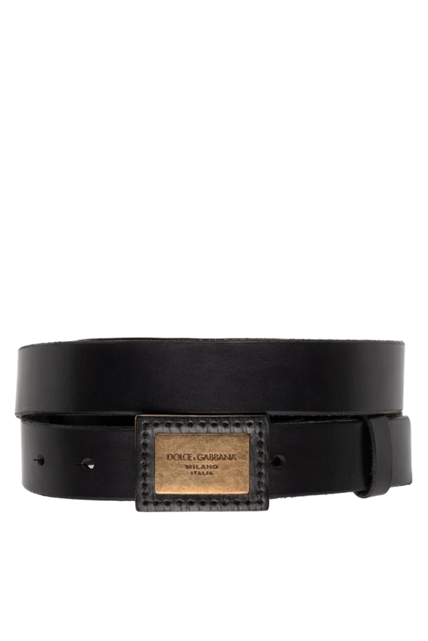 Dolce & Gabbana man black leather belt for men buy with prices and photos 123659 - photo 1