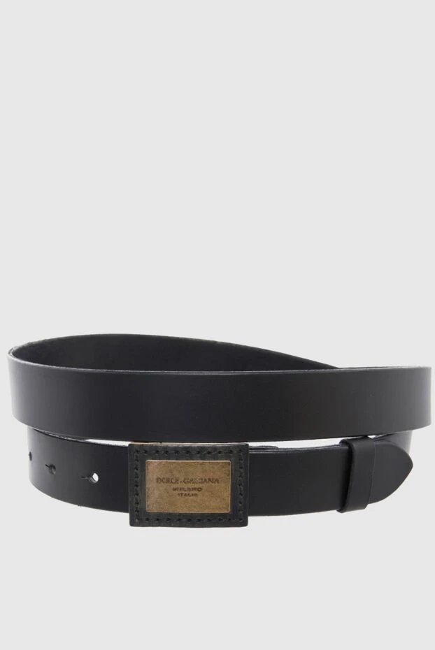 Dolce & Gabbana man black leather belt for men buy with prices and photos 123660 - photo 1