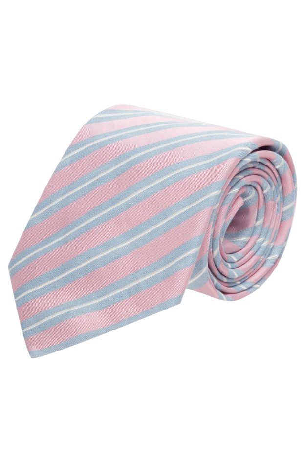 Canali мужские галстук из шелка и льна розовый мужской купить с ценами и фото 123911 - фото 1