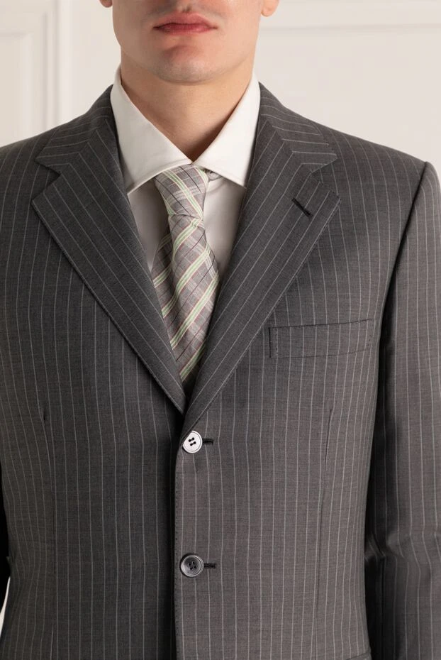 Canali чоловічі краватка з шовку сірий чоловіча купити фото з цінами 123921 - фото 2