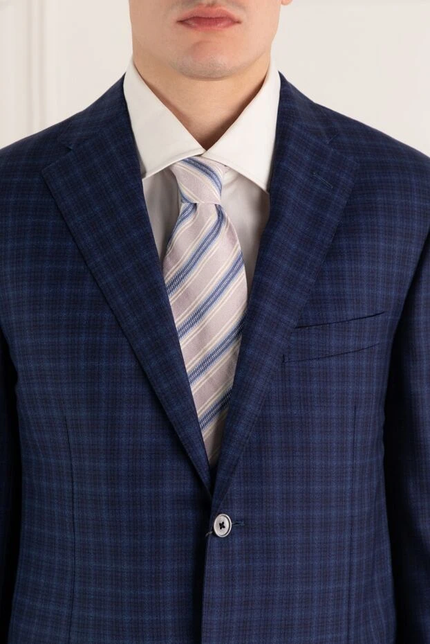 Canali чоловічі краватка з шовку фіолетовая чоловіча купити фото з цінами 123952 - фото 2