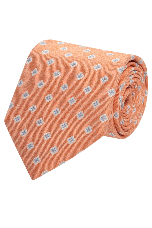 Canali man silk tie orange for men 123968 - photo 1