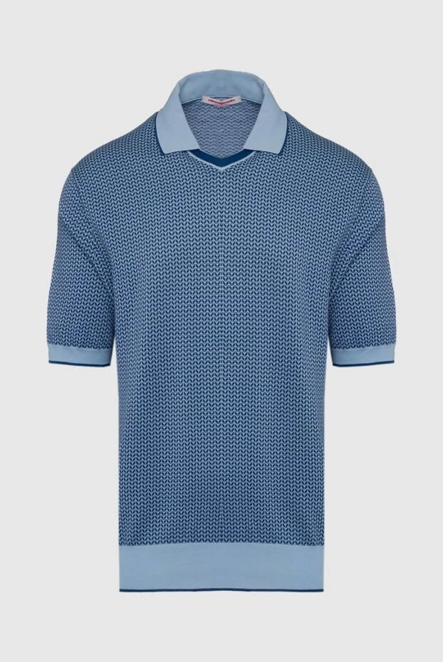 Le Billionnaire Cashmere man cotton polo blue for men buy with prices and photos 124441 - photo 1