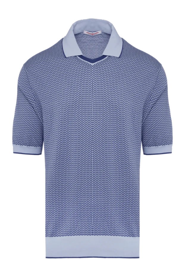 Le Billionnaire Cashmere man cotton polo blue for men 124441 - photo 1