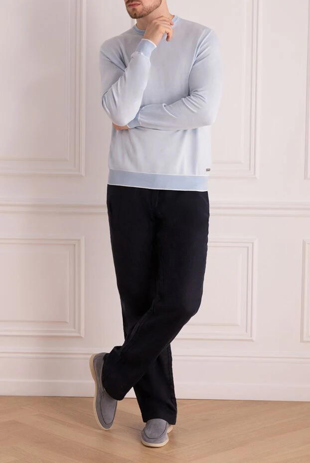 Le Billionnaire Cashmere man white cotton jumper for men buy with prices and photos 124450 - photo 2