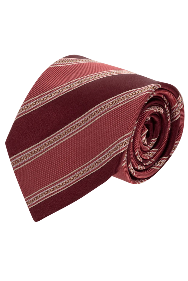 Canali мужские галстук из шелка бордовый мужской купить с ценами и фото 124675 - фото 1