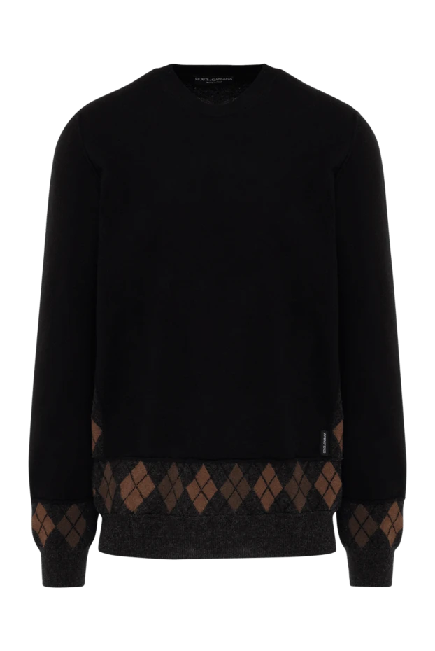 Dolce & Gabbana мужские джемпер из шерсти черный мужской купить с ценами и фото 125481 - фото 1