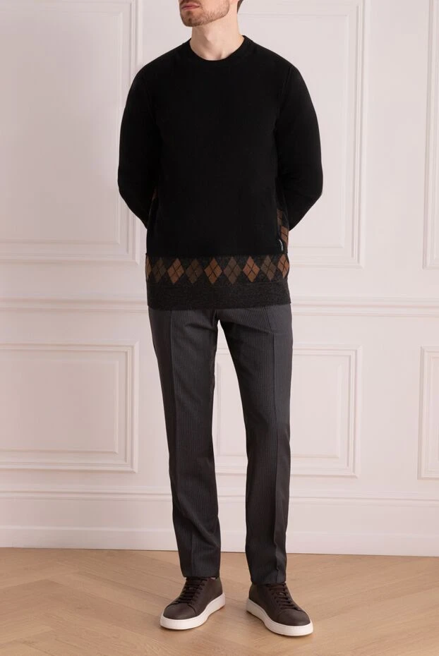 Dolce & Gabbana мужские джемпер из шерсти черный мужской купить с ценами и фото 125481 - фото 2