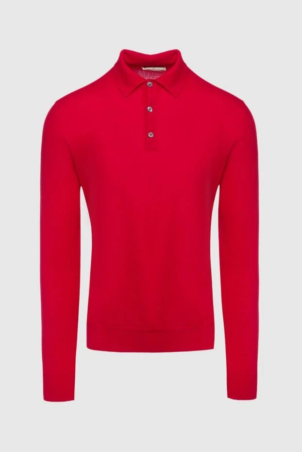 Panicale man wool long sleeve polo red for men buy with prices and photos 130191 - photo 1