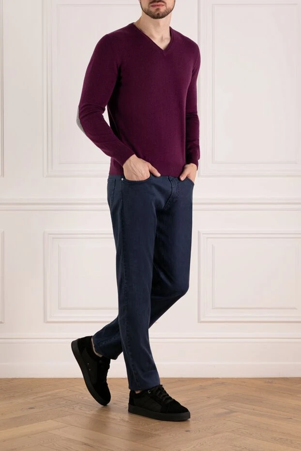 Panicale man burgundy wool and cashmere jumper for women buy with prices and photos 130204 - photo 2