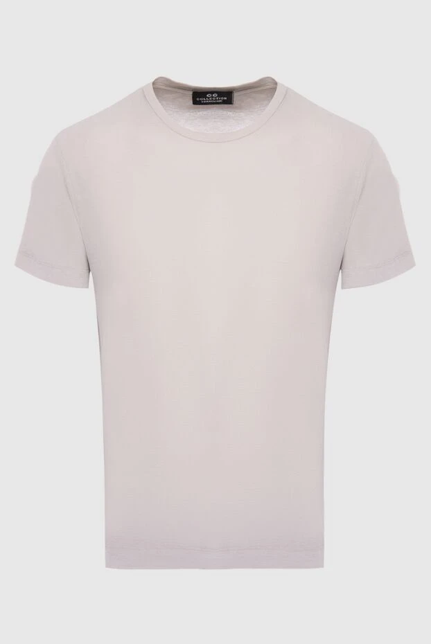 Corneliani basic ash-colored t-shirt made of soft cotton fabric 196982 - photo 1