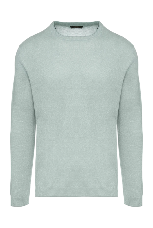 Corneliani man blue cotton and linen jumper for men buy with prices and photos 130363 - photo 1