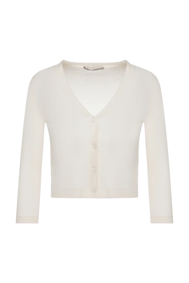 Ermanno Scervino woman white woolen cardigan for women buy with prices and photos 130537 - photo 1