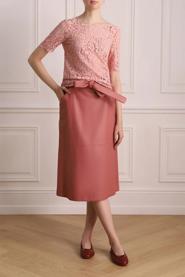 Ermanno Scervino женские блуза розовая женская купить с ценами и фото 130548 - фото 2