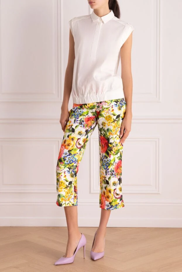 Dolce & Gabbana woman yellow trousers for women 130603 - photo 2