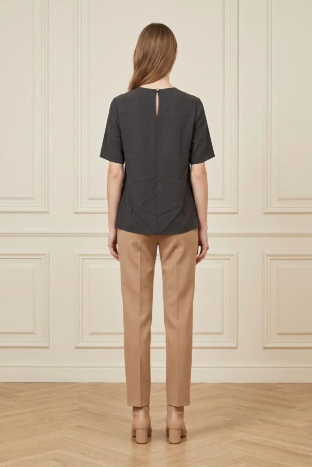 Dolce & Gabbana women's silk loose-fitting blouse black 130612 - photo 2