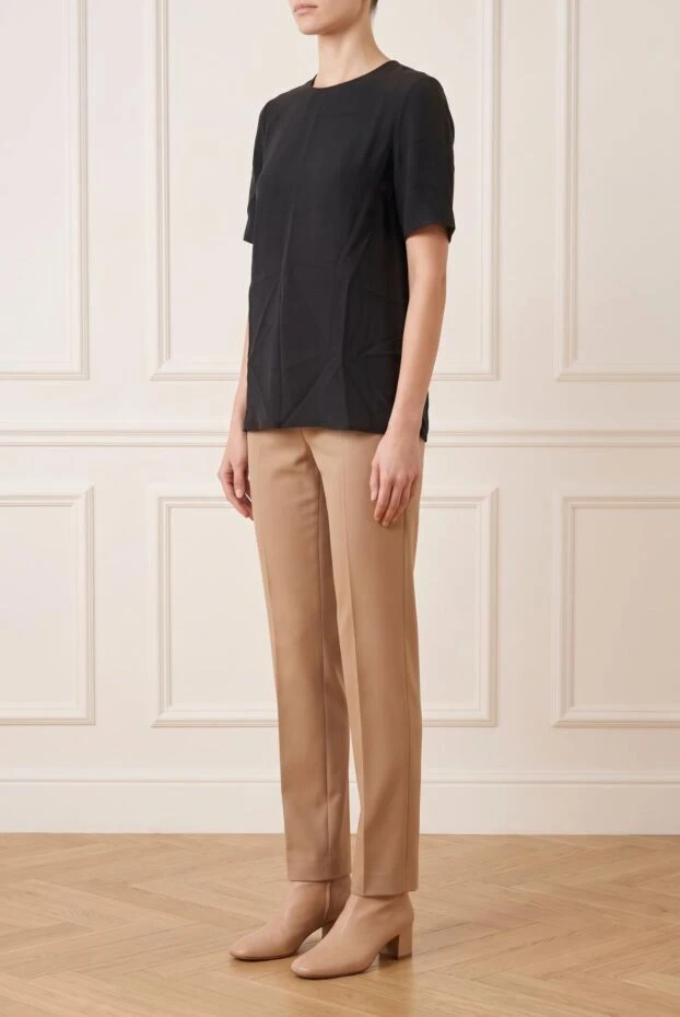 Dolce & Gabbana women's silk loose-fitting blouse black 130612 - photo 3