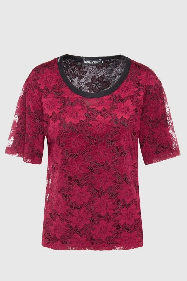 Dolce & Gabbana woman burgundy nylon and elastane blouse for women 130615 - photo 1