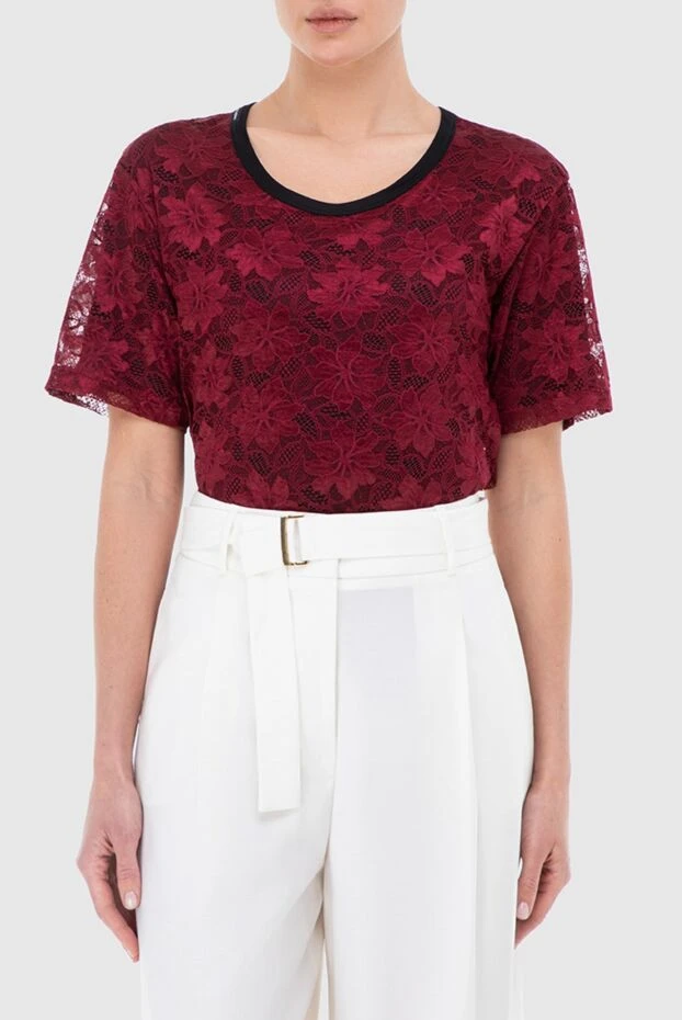 Dolce & Gabbana woman burgundy nylon and elastane blouse for women 130615 - photo 3