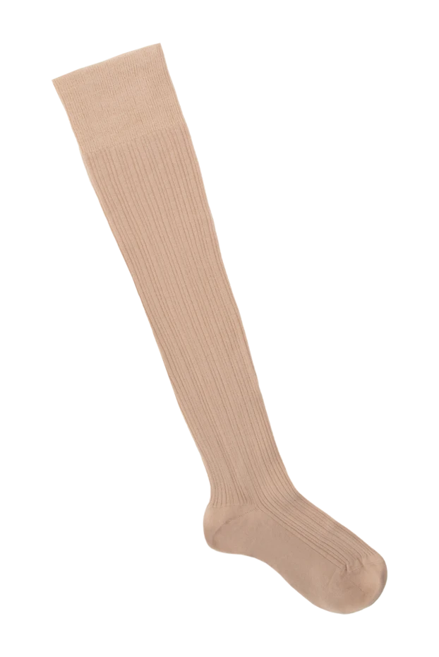 Women's cashmere leg warmers, beige - photo 1