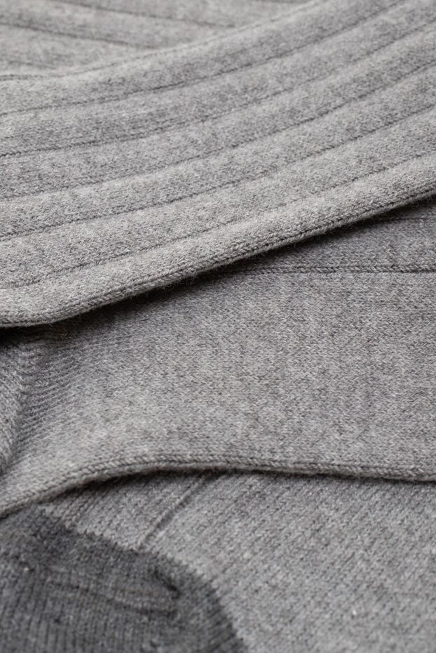 Шкарпетки жіночі з бавовни з еластичною стрічкою сірі - фото 3