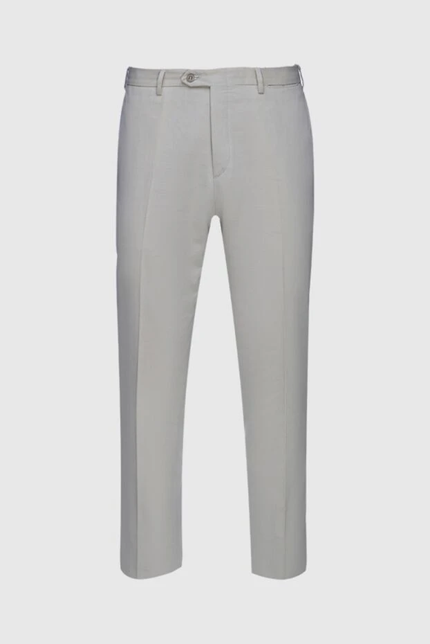 Brioni man beige cotton trousers for men buy with prices and photos 131177 - photo 1