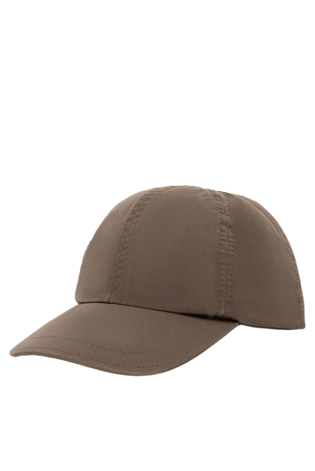 Brunello Cucinelli green cotton cap for men 131183 - photo 3