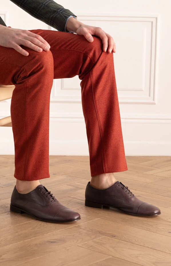 Fratelli Rosetti мужские туфли мужские из кожи фиолетовые купить с ценами и фото 131233 - фото 2