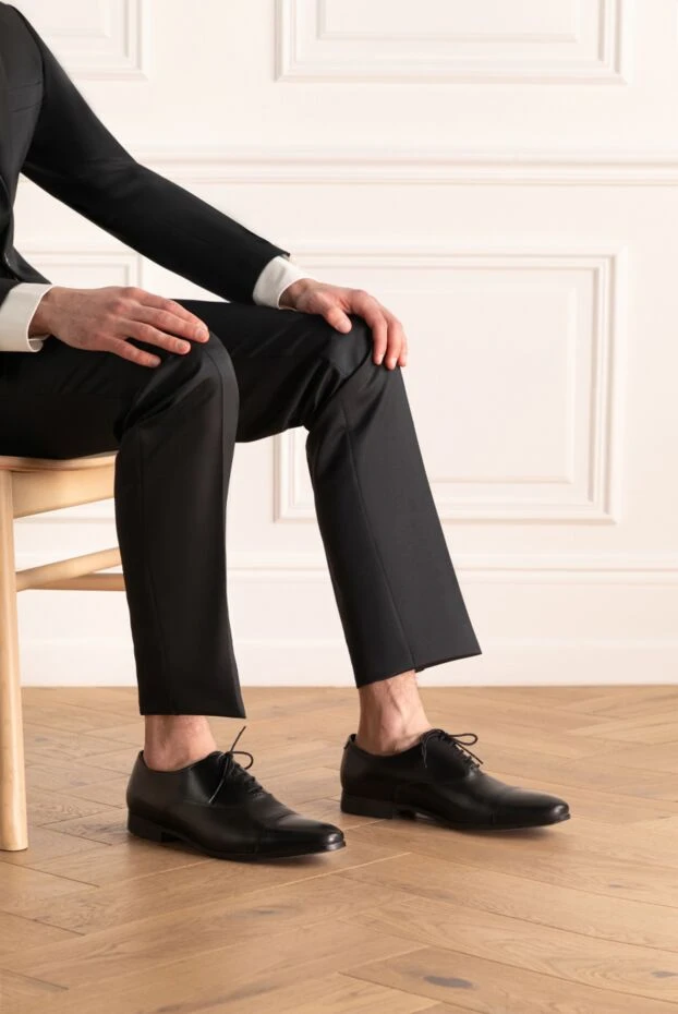 Fratelli Rosetti мужские туфли мужские из кожи черные купить с ценами и фото 131239 - фото 2