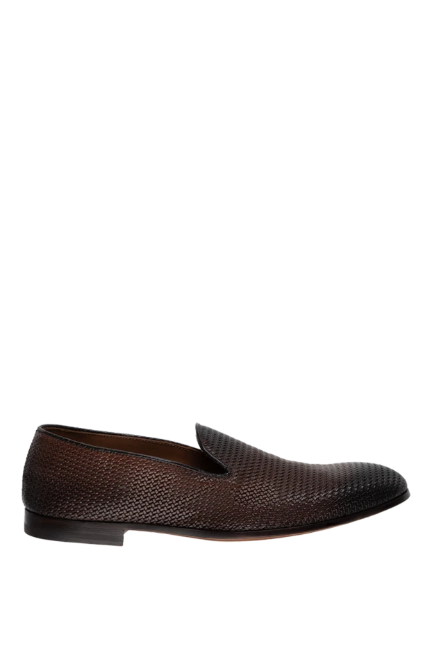 Doucal`s man brown leather moccasins for men buy with prices and photos 131248 - photo 1