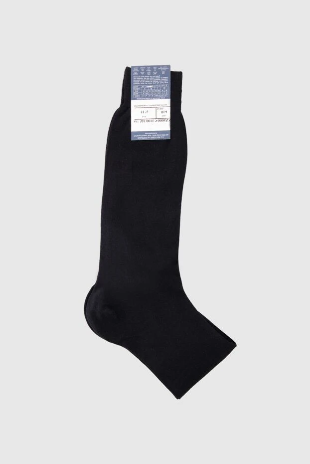 Bresciani man men's black wool and nylon socks 131354 - photo 2