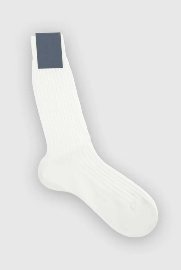 Bresciani man white cotton socks for men 131356 - photo 1