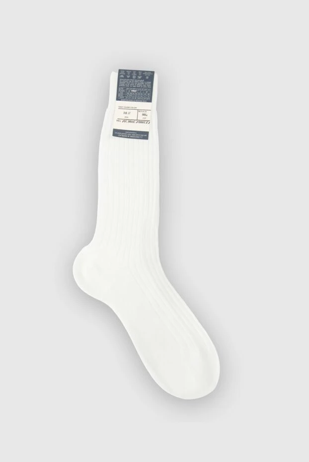 Bresciani man white cotton socks for men 131356 - photo 2