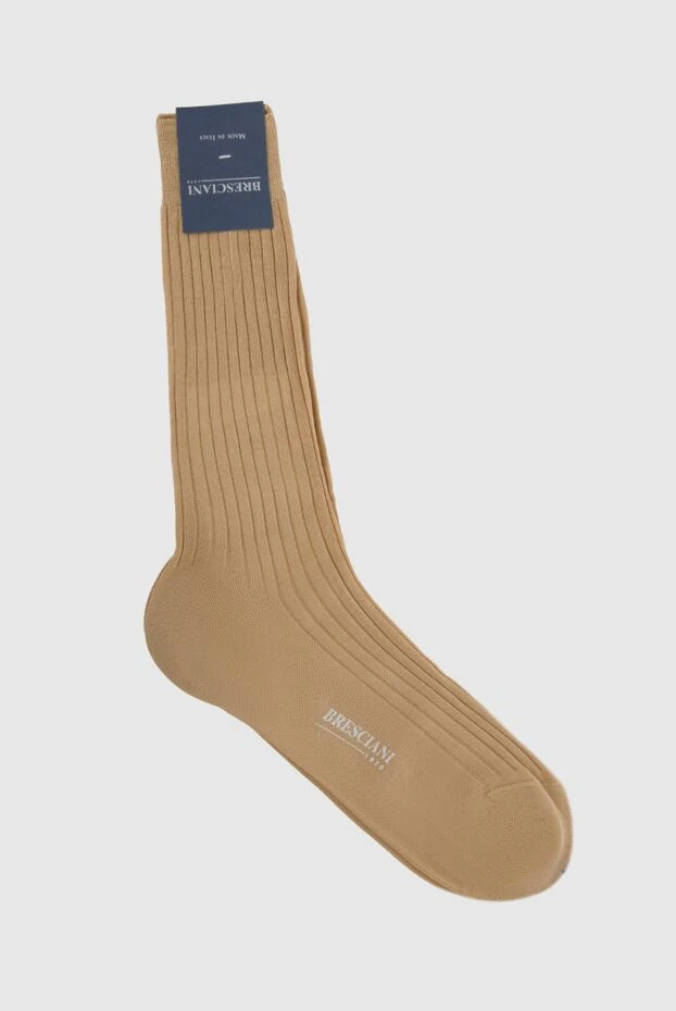 Bresciani beige cotton socks for men 131357 - photo 1