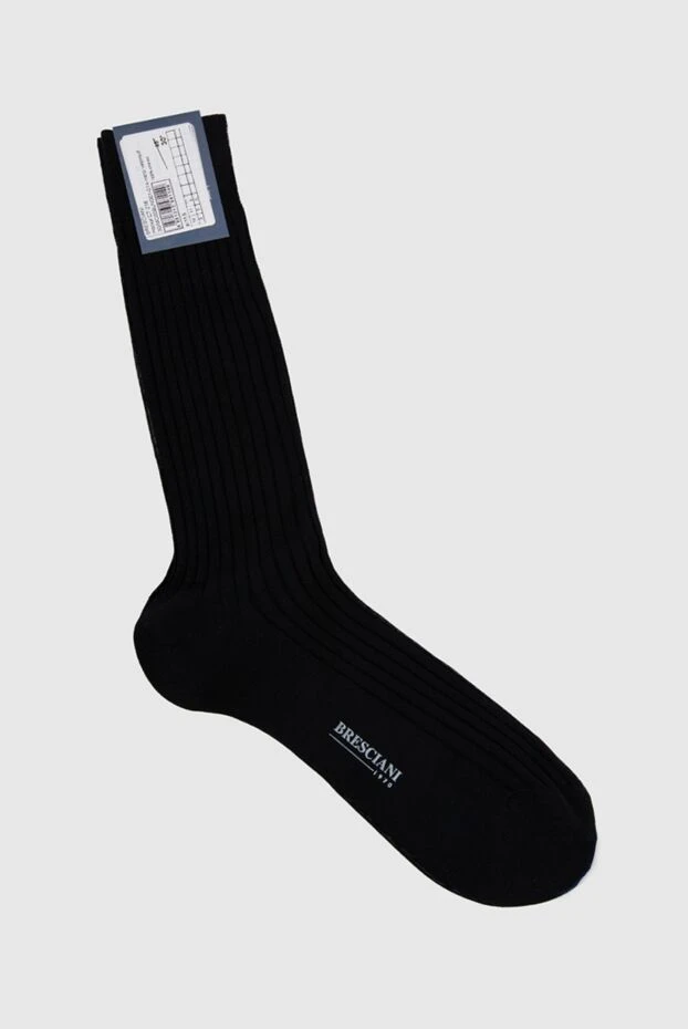 Bresciani man men's black cotton socks buy with prices and photos 131358 - photo 1