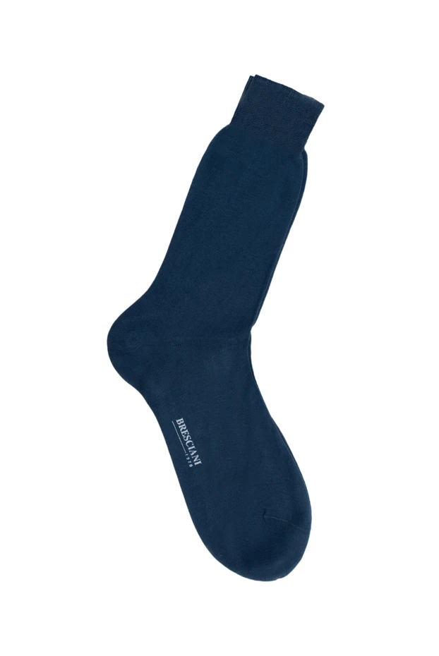 Bresciani мужские носки из хлопка синие мужские купить с ценами и фото 131361 - фото 1
