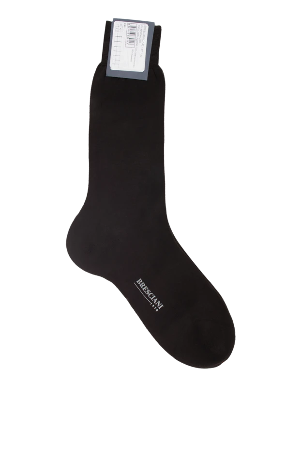 Bresciani man men's brown cotton socks buy with prices and photos 131363 - photo 1