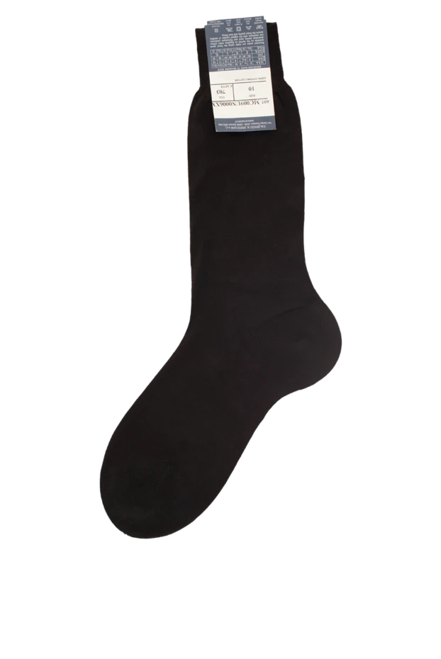 Bresciani man men's brown cotton socks 131363 - photo 2