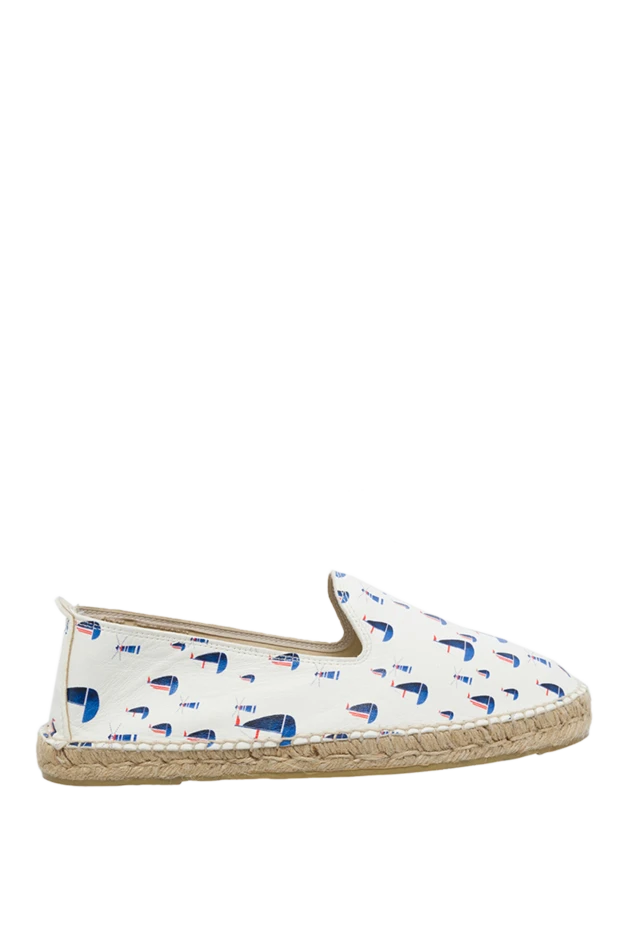 Manebi man espadrilles white leather for men 131392 - photo 1