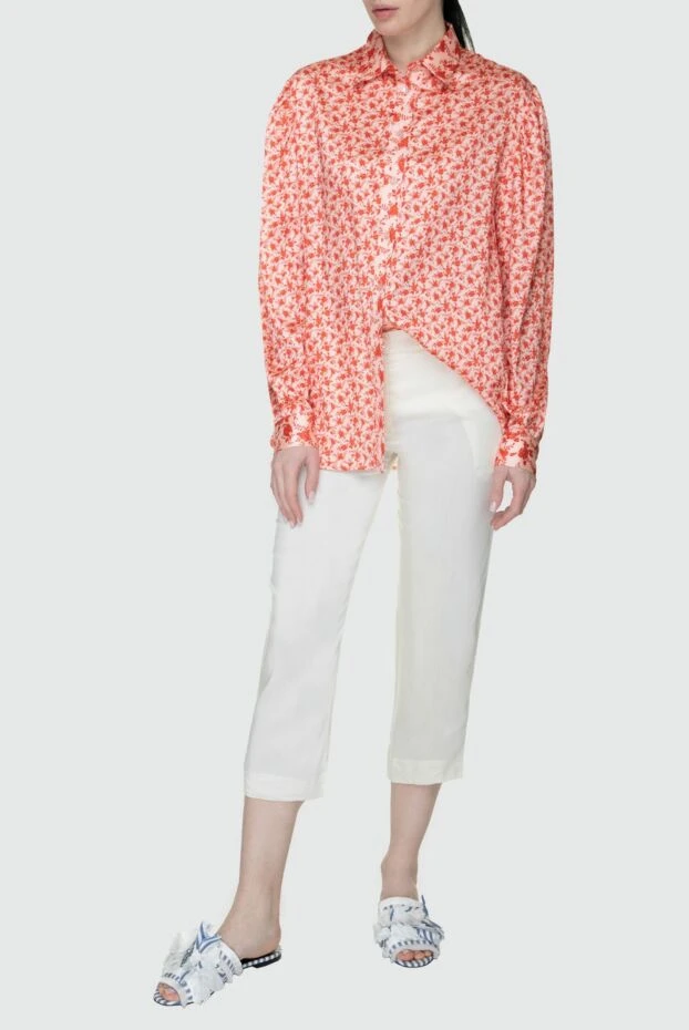 La Perla woman white viscose and silk trousers for women buy with prices and photos 131421 - photo 2