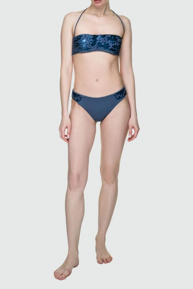La Perla woman women's blue polyamide and elastane swimming trunks buy with prices and photos 131422 - photo 2