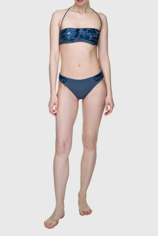 La Perla woman women's blue polyamide and elastane swimsuit top buy with prices and photos 131427 - photo 2