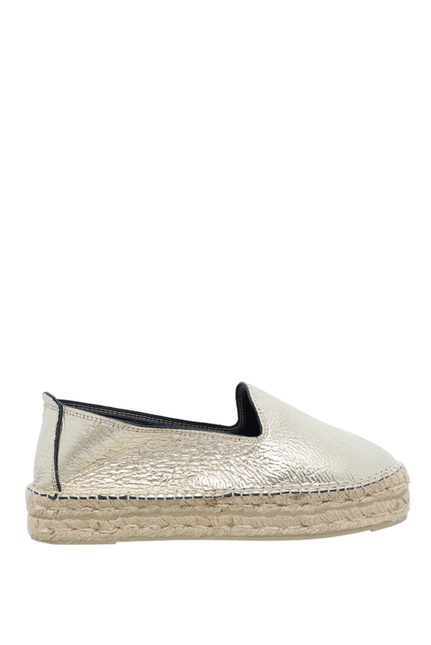 Manebi woman yellow espadrilles leather for women 131550 - photo 1