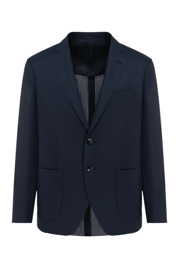 Sartoria Latorre мужские пиджак из шерсти синий мужской купить с ценами и фото 131570 - фото 1