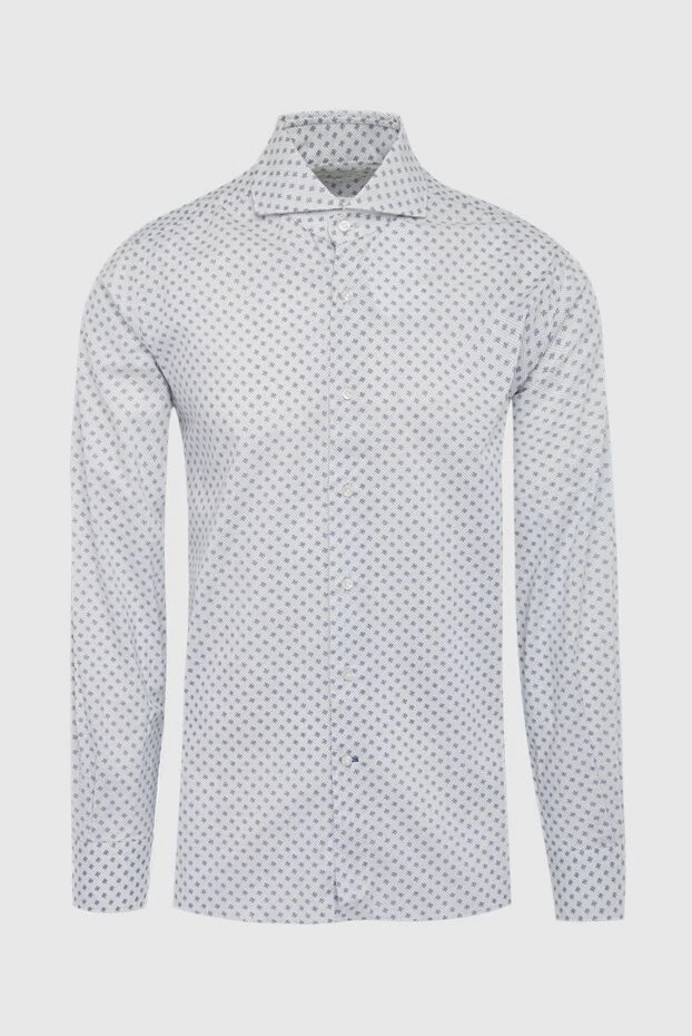 Orian white cotton and elastane shirt for men 131608 - photo 1