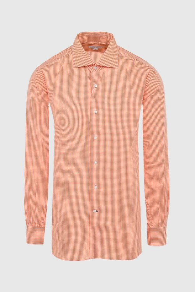 Orian мужские сорочка из хлопка оранжевая мужская купить с ценами и фото 131609 - фото 1
