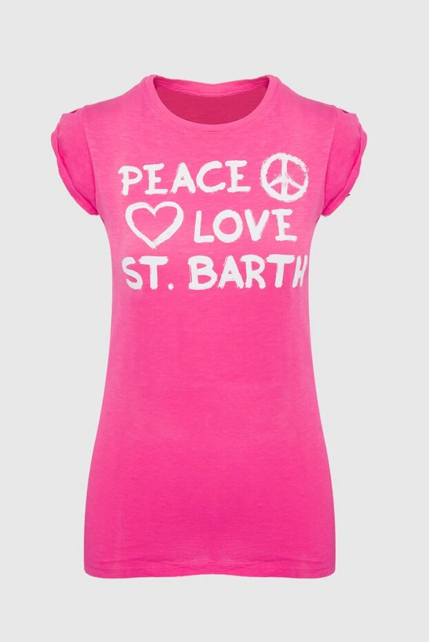 MC2 Saint Barth woman pink cotton t-shirt for women 131633 - photo 1