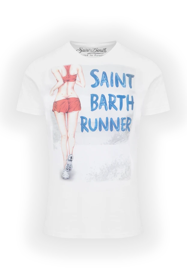 MC2 Saint Barth man white cotton t-shirt for men 131652 - photo 1