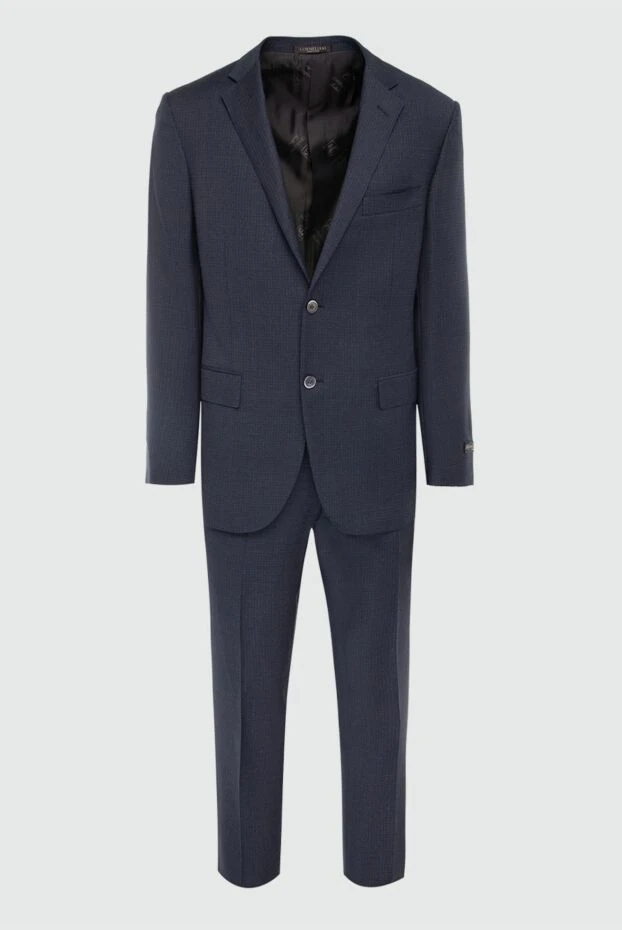 Corneliani чоловічі костюм чоловічий із вовни синій купити фото з цінами 131862 - фото 1