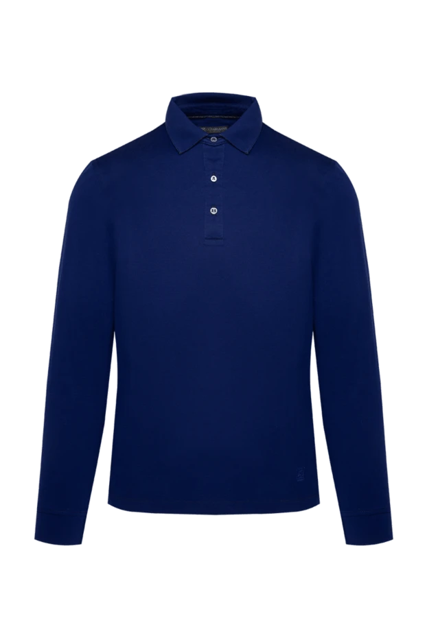 Corneliani man cotton long sleeve polo blue for men buy with prices and photos 131947 - photo 1
